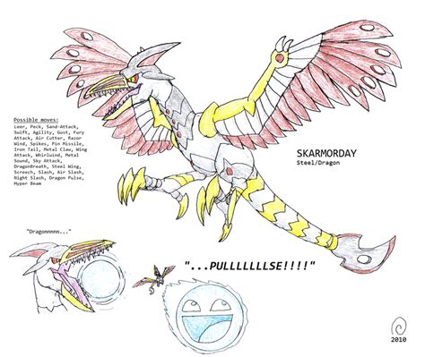 Skarmory Evolution V. 2.0 by FawkesTheSkarmory on DeviantArt