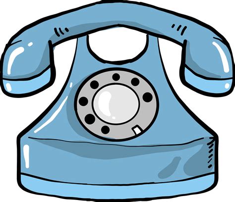 Old blue telephone,illustration,vector on white background 13472595 ...