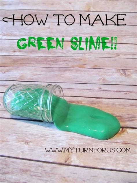 Green Slime Recipe - My Turn for Us