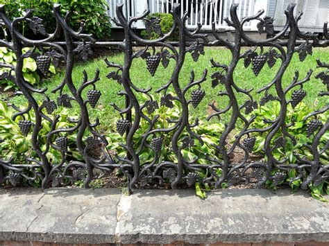 Grapevine Fence | Iron fence with grapevine motif seen in Ne… | Flickr