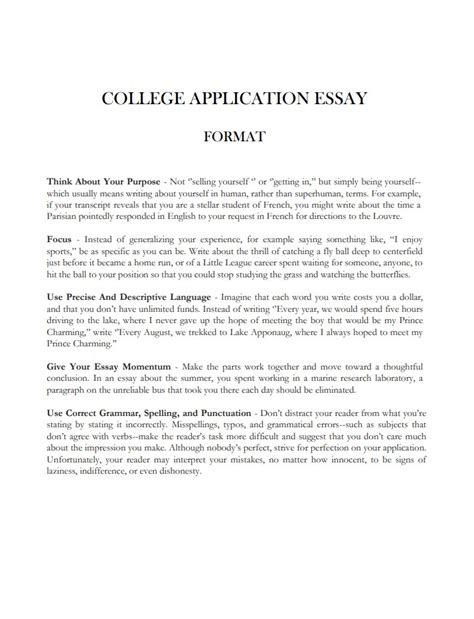 32 College Essay Format Templates & Examples - TemplateArchive - What ...