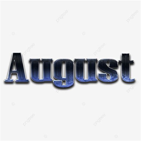 August Months Name Gradient Transparent, August, August Name ...