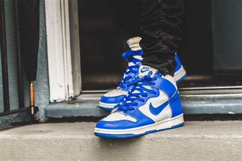 1999 Nike Dunk High LE Kentucky On Feet Sneaker Review | Nike dunks ...