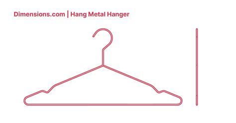 Hang Metal Hanger Dimensions & Drawings | Dimensions.com