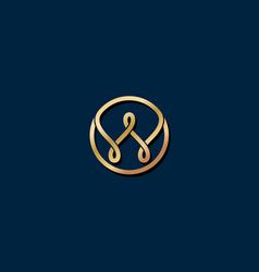 W gold logo w monogram in 2020 | Vector logo, Geometric logo, Vector ...