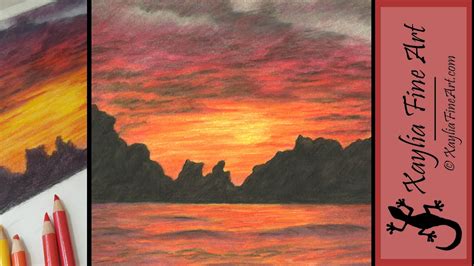 Sunset Sketch Pencil at PaintingValley.com | Explore collection of Sunset Sketch Pencil