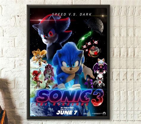 Sonic The Hedgehog 3 Poster