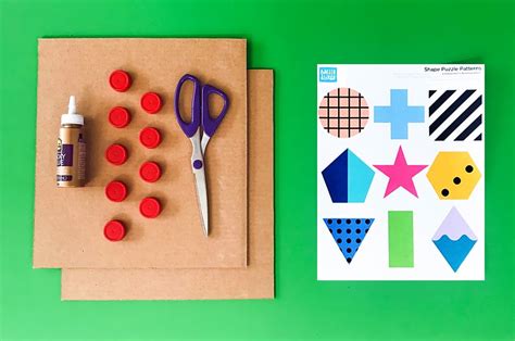 Make: A Modern DIY Cardboard Shape Puzzle | barley & birch