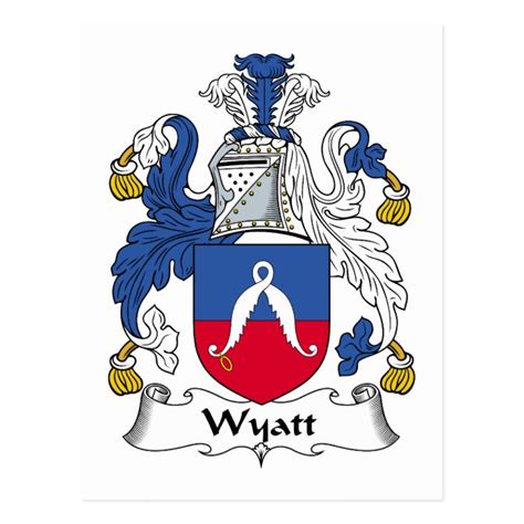 Wyatt Family Crest Postcard | Zazzle.com