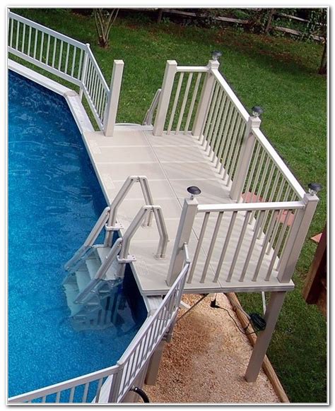 Above Ground Pool Deck Ladder Steps - Decks : Home Decorating Ideas # ...