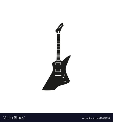 An electric guitar Royalty Free Vector Image - VectorStock