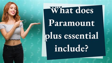 What does Paramount plus essential include? - YouTube