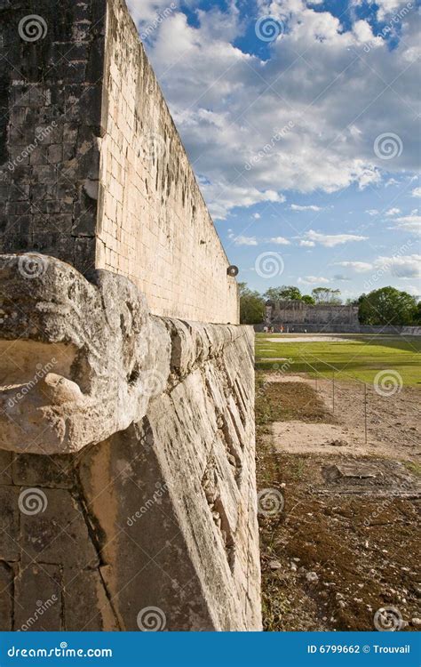 Chichen-Itza ball court stock photo. Image of yucatan - 6799662