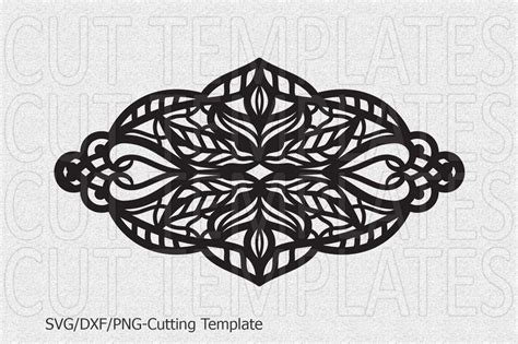 Cuff Bracelet, Leather Jewelry Templates, lace floral, svg dxf png By kArtCreation | TheHungryJPEG