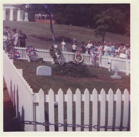 1965 - JFK's Grave ~ It Was Later Moved To Its Permanent Site Jfk, Grave, Kennedy, Dolores Park ...