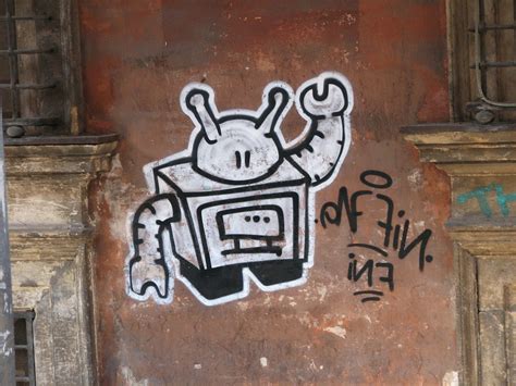 Robot,graffiti,art,road,urban - free image from needpix.com