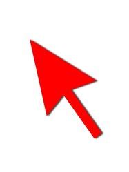 Cursor Arrow Mouse Red stock photo