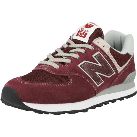 New Balance 574 Burgundy Suede - Trainers Shoes - Awesome Shoes