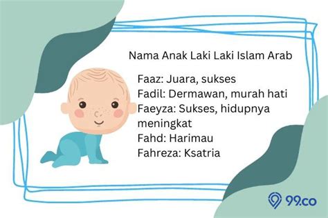 150 Nama Anak Laki Laki Islam Arab dan Artinya yang Bermakna