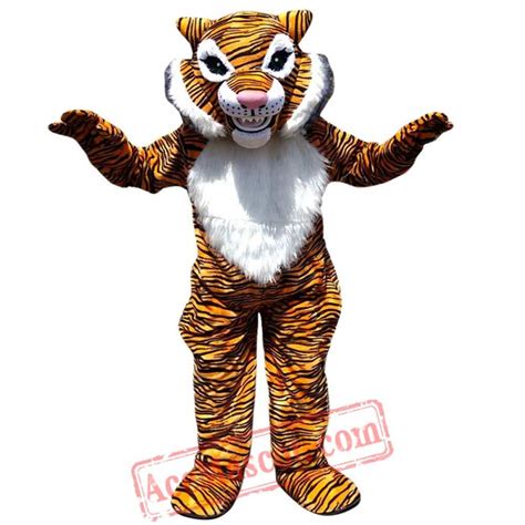 Yellow Tiger Mascot Costume