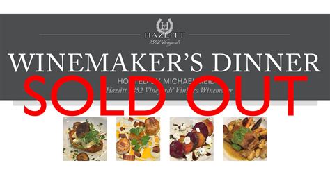 Hazlitt 1852 Vineyards' Winemaker's Dinner | Hazlitt