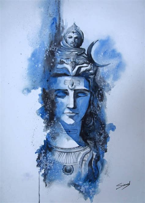 Buy Painting Lord Shiva Artwork No 15743 by Indian Artist Sooneel Chauhan