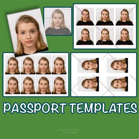 POLISH PASSPORT Pictures TEMPLATES Easy and Printable True to Size ...