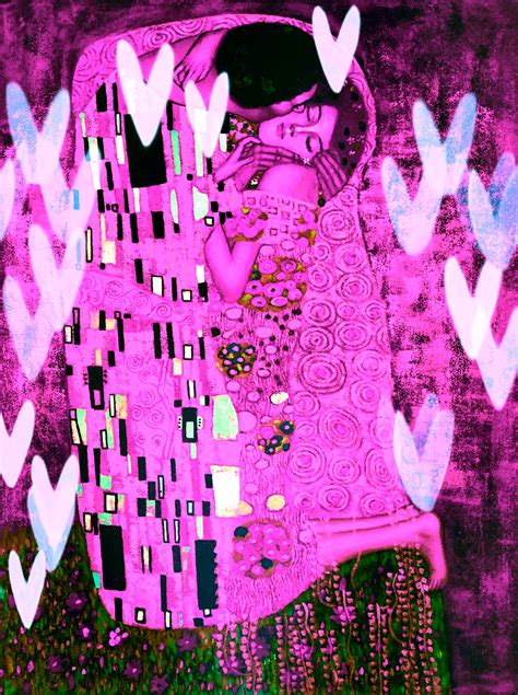 Pepper and Roo Freebies: Gustav Klimt "The Kiss" edited photos
