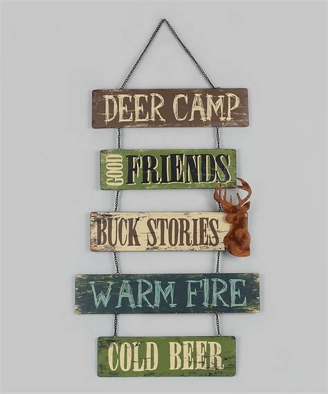 'Deer Camp' Wall Sign | Deer camp, Wall signs, Deer