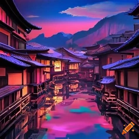 Wallpaper of japanese scenery on Craiyon