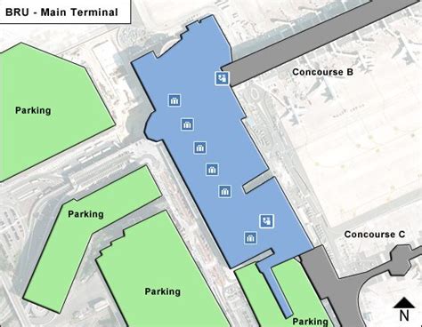 Brussels BRU Airport Terminal Map