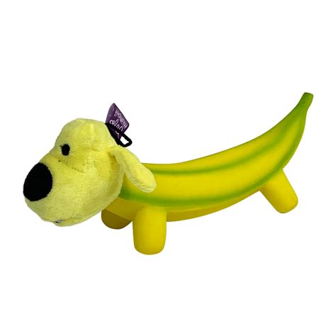 Multipet Smiling Dog Loofa Pals Latex Plush Dog Toy, Banana Shaped - Walmart.com - Walmart.com