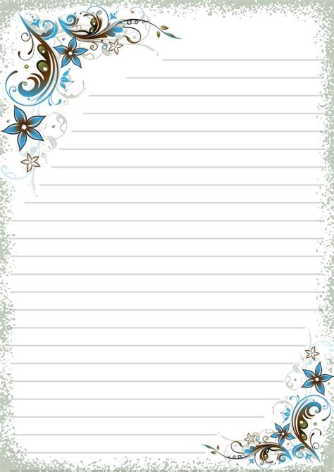 Printable Letter Paper A4 | Writing Paper Stationery