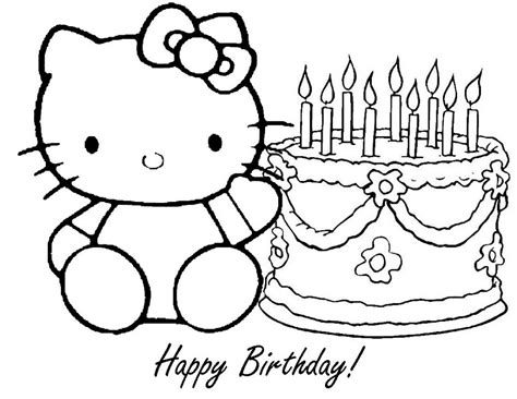 happy birthday black and white clipart - Clipground