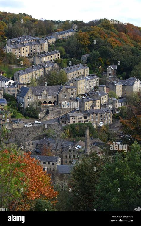 Hebden Bridge in the Upper Calder Valley in West Yorkshire, England, Uk ...