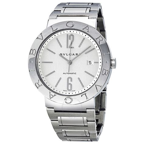 Bvlgari Bvlgari Automatic White Dial Stainless Steel Men's Watch 101381 ...