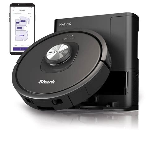 Shark Matrix Self Emptying 13.39 in. Robotic Vacuum with Smart Navigation Self-Cleaning ...