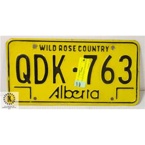 VINTAGE ALBERTA LICENSE PLATE