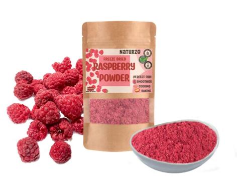 Freeze dried Raspberry powder • naturzo.com