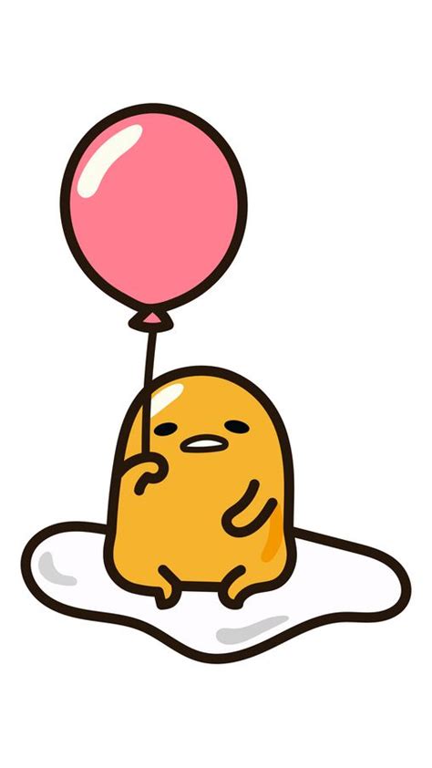 Gudetama with Balloon Sticker | Gudetama, Mini drawings, Cute animal ...