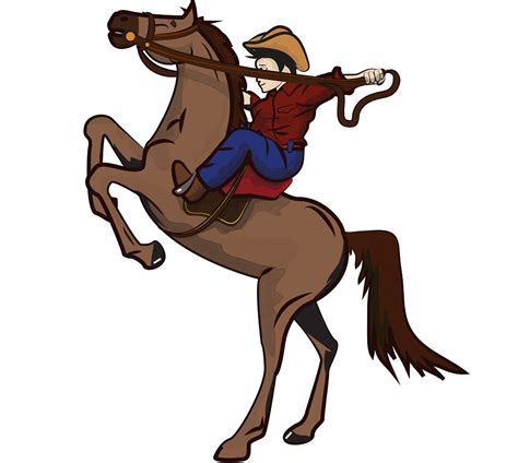 "Rodeo Cowboy Riding Horse" by Nick Greenaway | Redbubble