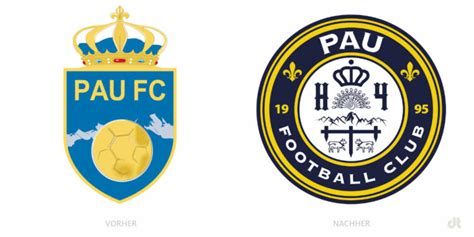 Pau FC Logo – vorher und nachher – Design Tagebuch