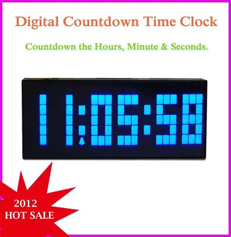 Large Digital Countdown Timer Clock | Digital countdown timer, Timer ...