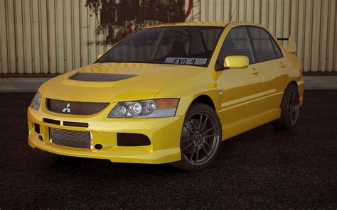 Mitsubishi EVO 9 render 2 by Storm909 on DeviantArt