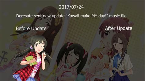 「デレステ 」 New Update for "Kawaii make MY day!" Song - YouTube