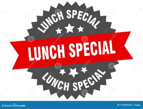 Lunch Special Sign. Lunch Special Circular Band Label. Lunch Special ...