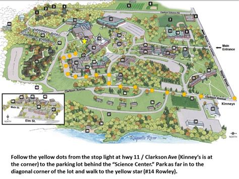 Clarkson Campus Map - World Map Gray