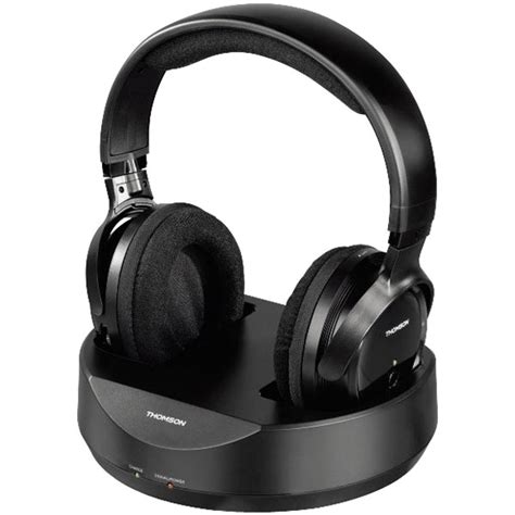 Thomson WHP3777 Wireless Headphones with Charging Station Black | Rapid ...