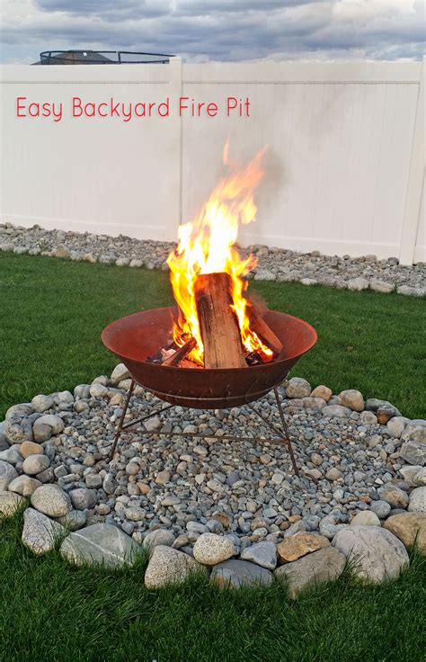 Easy Backyard Fire Pit {In Less than 30 Minutes} - Taste of the Frontier