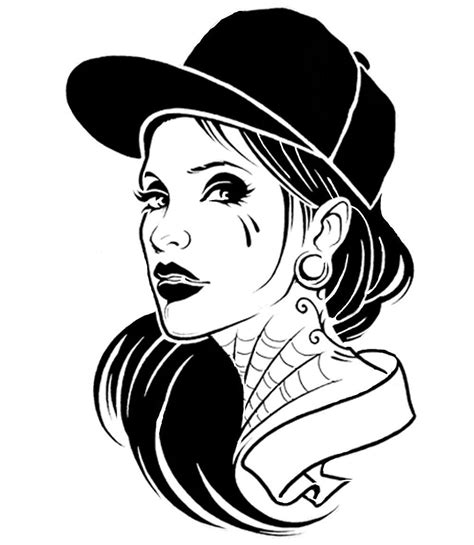 Pin Up Girl Tattoo Gangster Stencils | Xxx Porn